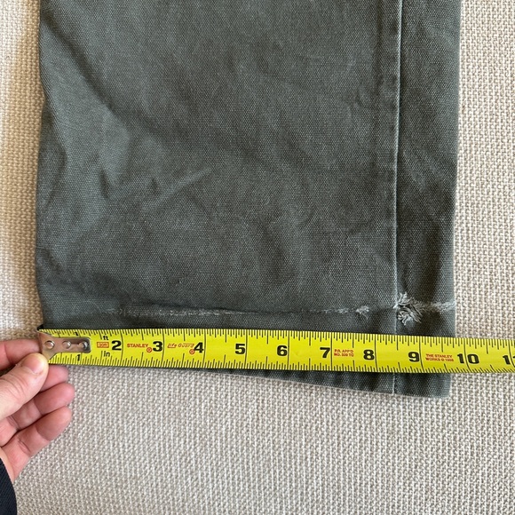 Vintage GUNG HO Fatigue Pants Cotton 38/30 OD Green Heavyweight made in USA - Picture 12 of 12